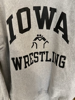 Vintage Iowa Hawkeyes Wrestling Sweatshirt Champion Reverse Weave