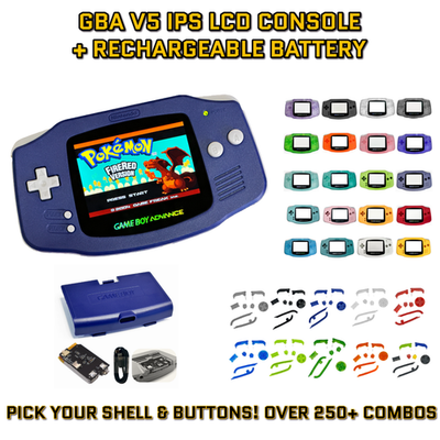 Nintendo Game Boy Advance GBA Backlight V5 IPS System USB-C