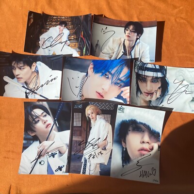 STRAY KIDS 合 HOP WALKING ON WATER AUTOGRAPHED SIGNED PHOTO 4*6 K