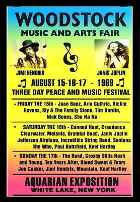 A3 Size- WOODSTOCK 1969 FESTIVAL CONCERT wall Poster Print Art