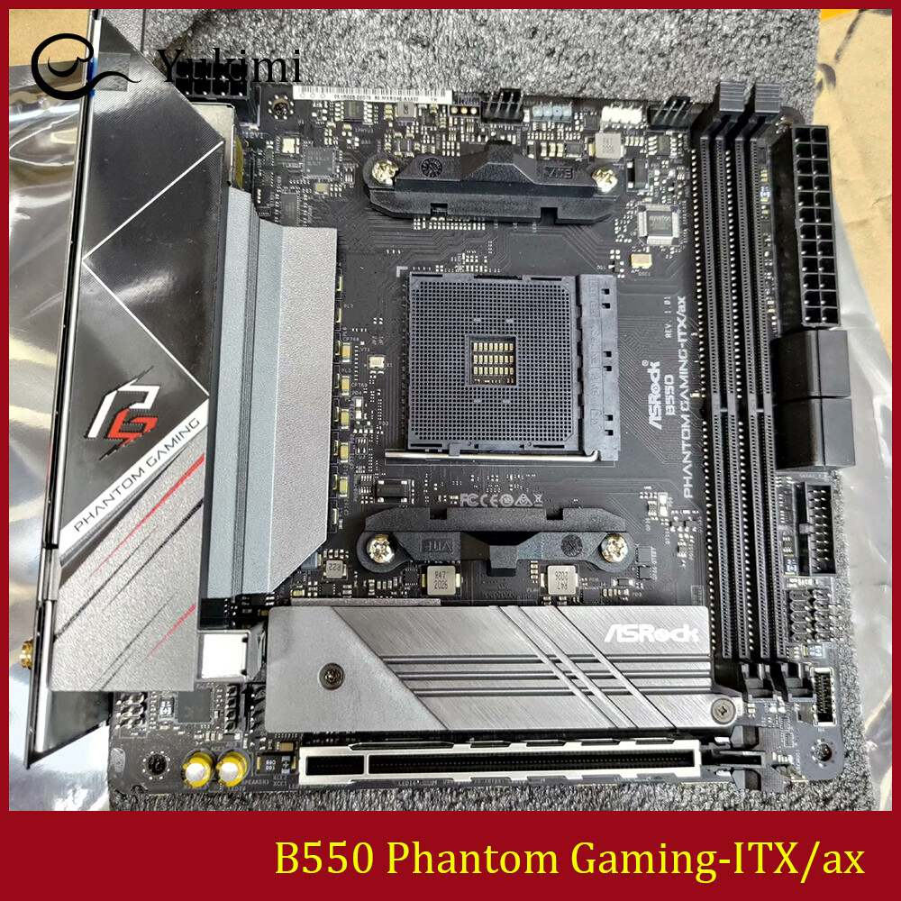 FOR ASROCK B550 Phantom Gaming-ITX/ax AMD AM4 DDR4*2 64GB Mini-ITX
