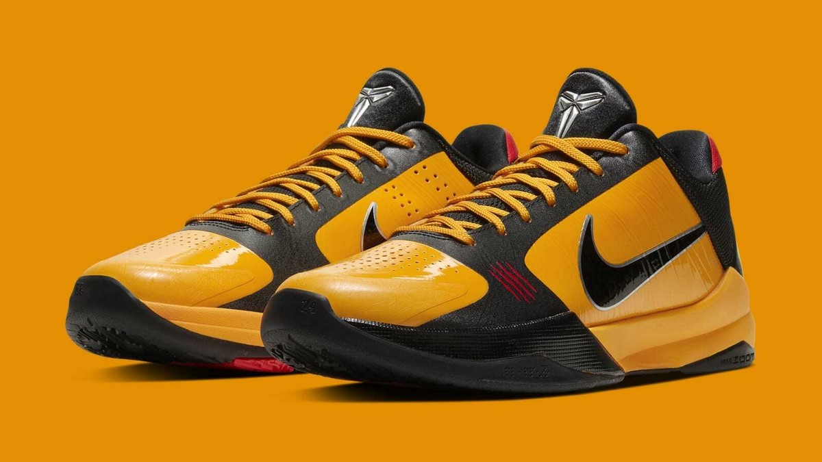 Nike Kobe 5 Protro Bruce Lee Size 7.5 CD4991-700 Del Sol Metallic