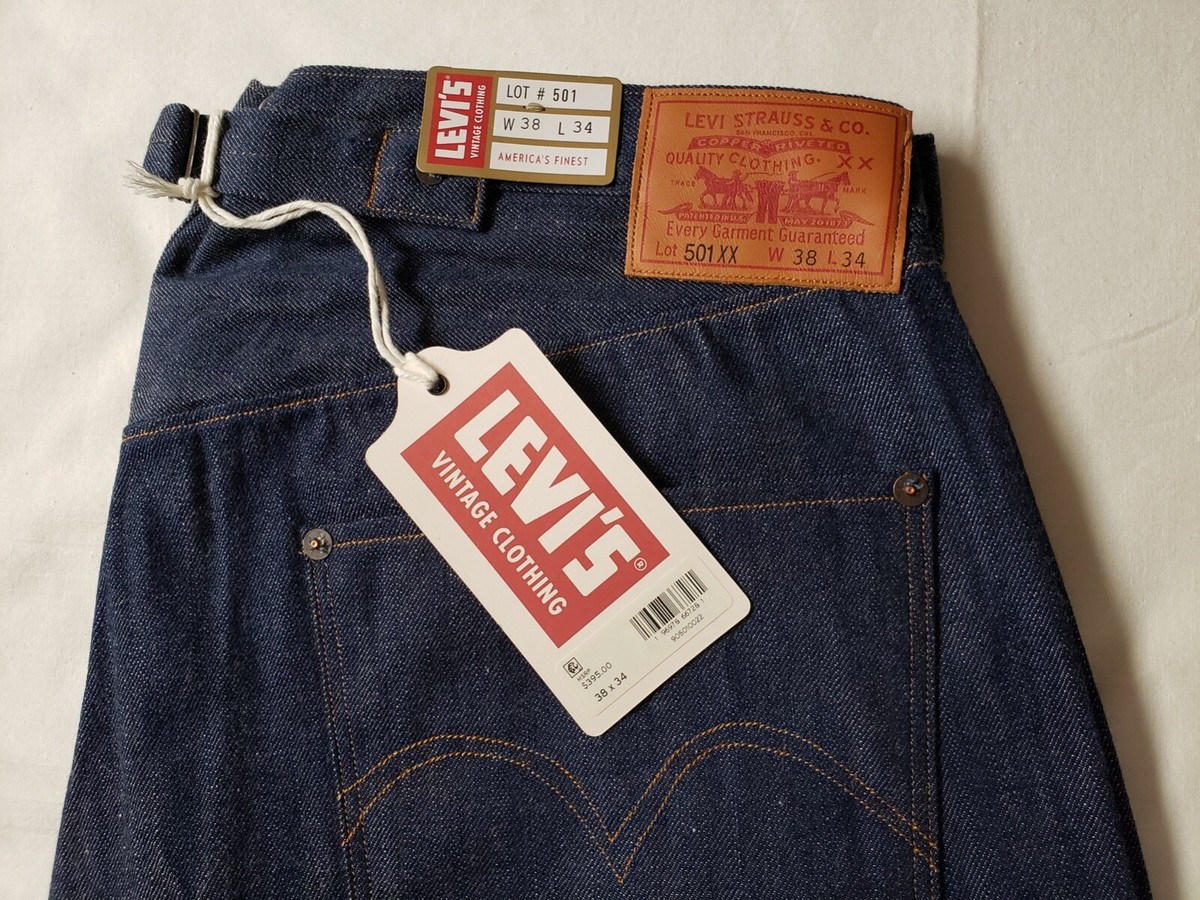 $395 LVC LEVI'S 1890 501 xx Japanese Selvedge Raw 1933 1937 Men's
