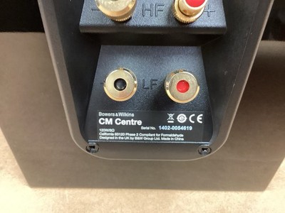 Bowers & Wilkins CM Center Speaker BLACK | eBay