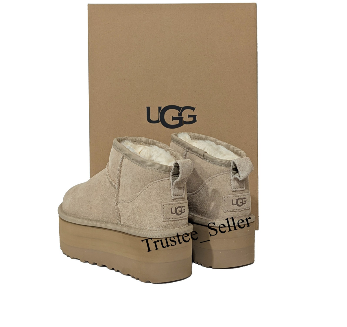 Brand New Box 100% Authentic UGG Classic Ultra Mini Platform Sand