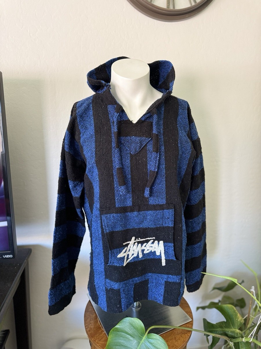 Vintage 90s Stussy 8 Ball Baja Hoodie Blue XL | eBay
