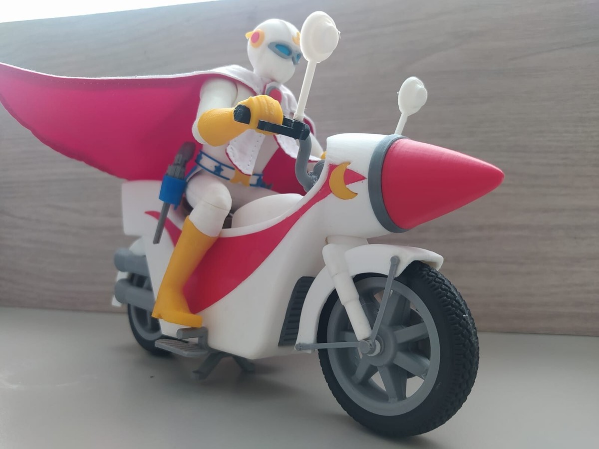 Gekko Kamen, Moonlight Mask, Capitán Centella and Bike 1/12 Scale