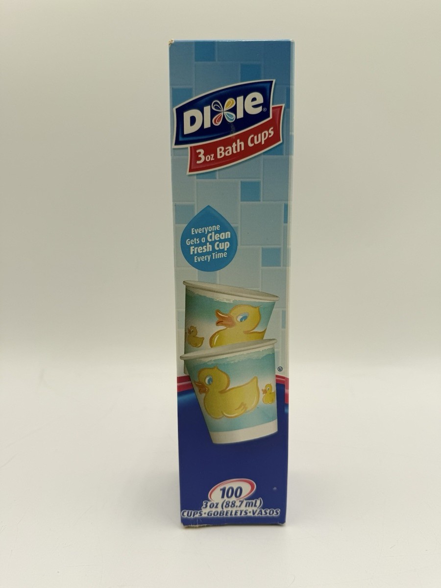 Vintage Dixie Cups Floral Collection 100 Pcs 3oz Bathroom 1984 TV