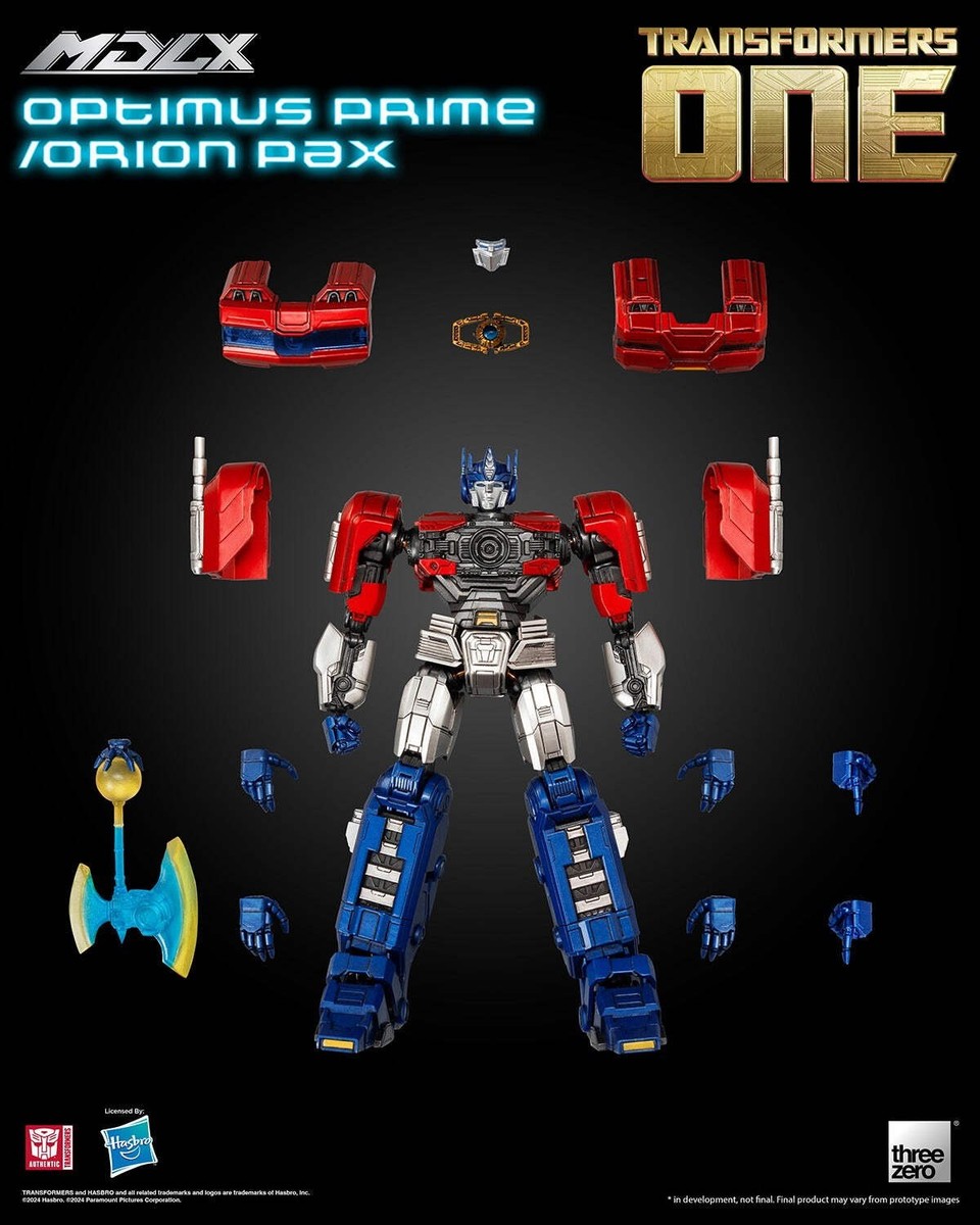 ThreeZero Transformers One Optimus Prime Orion Pax MDLX Action