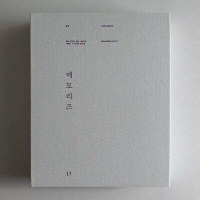 BTS Official Memories Of 2017 DVD Full Package Suga Photocard 3-7