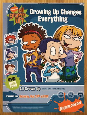 2004 Rugrats All Grown Up! Vintage Print Ad/Poster Nickelodeon 00s