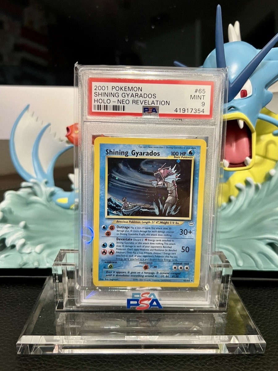 Pokemon Shining Gyarados 65/64 PSA 9 Mint Neo Revelation Holo Rare