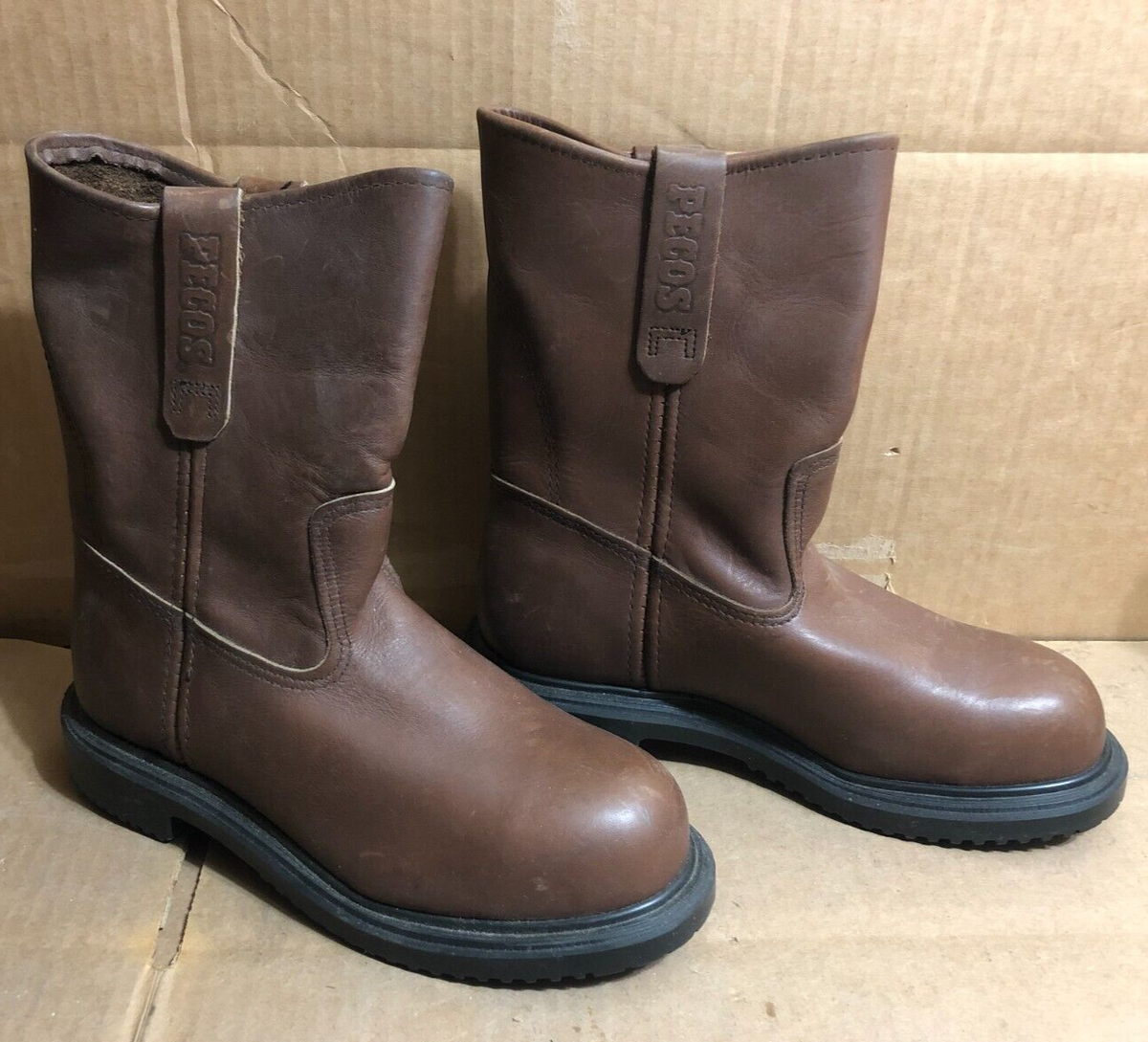 Red Wing Shoes - Pecos Mens Size 5.5 Brown Leather Boots, Oil
