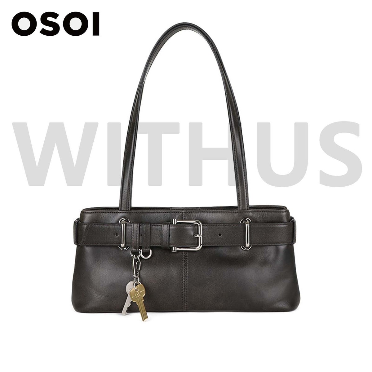 OSOI SHOULDER BROCLE MINI [STAIN BROWN] Women's Shoulder Bag