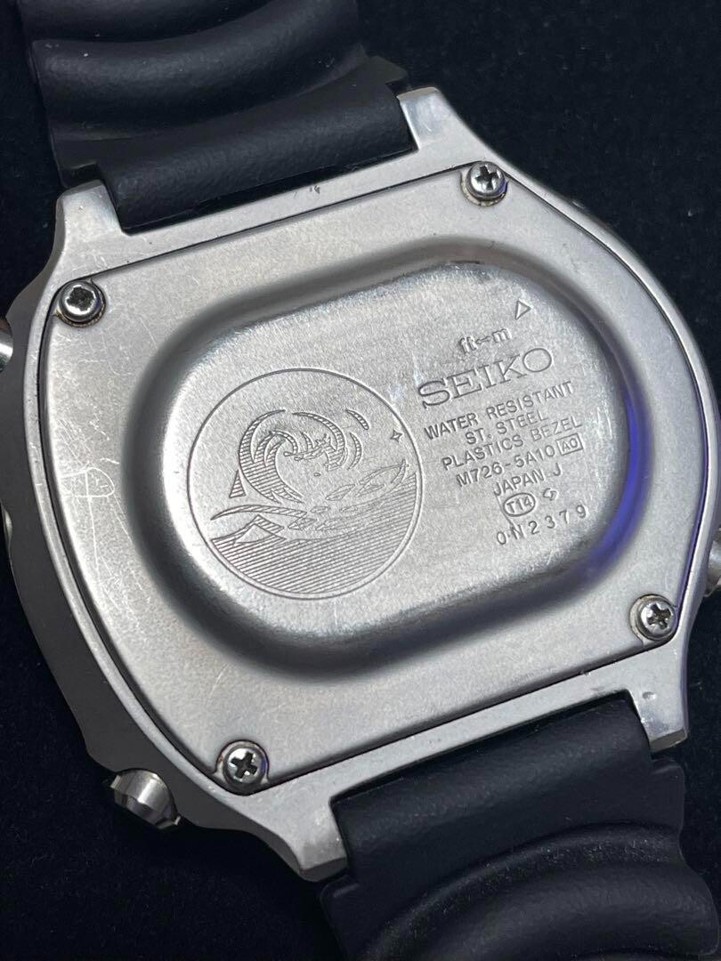 SEIKO SCUBA MASTER 200 Diver's 200M Digital Quartz Watch M726-5A10