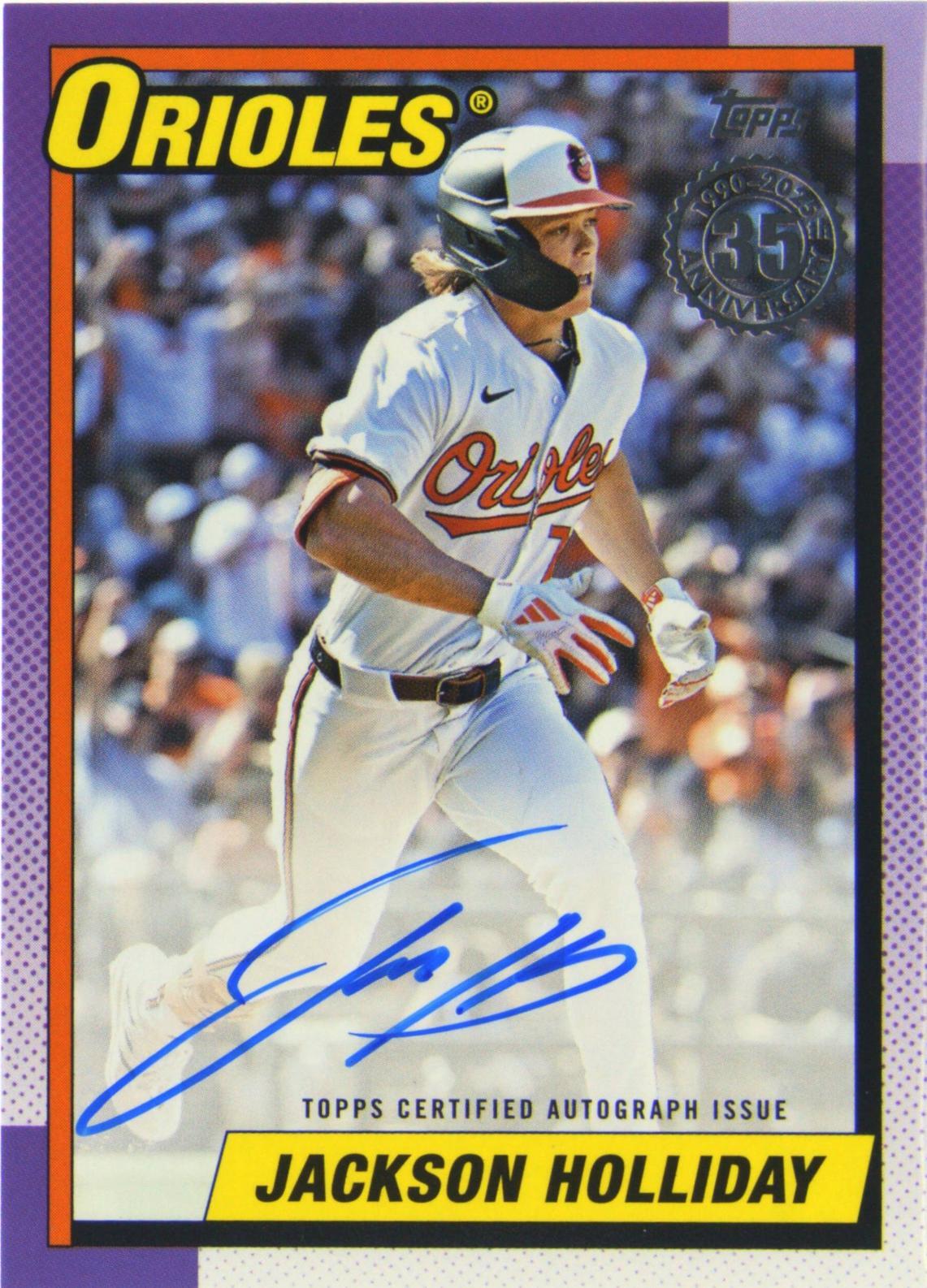 Jackson Holliday 直筆サイン25シリホリデーMLB auto