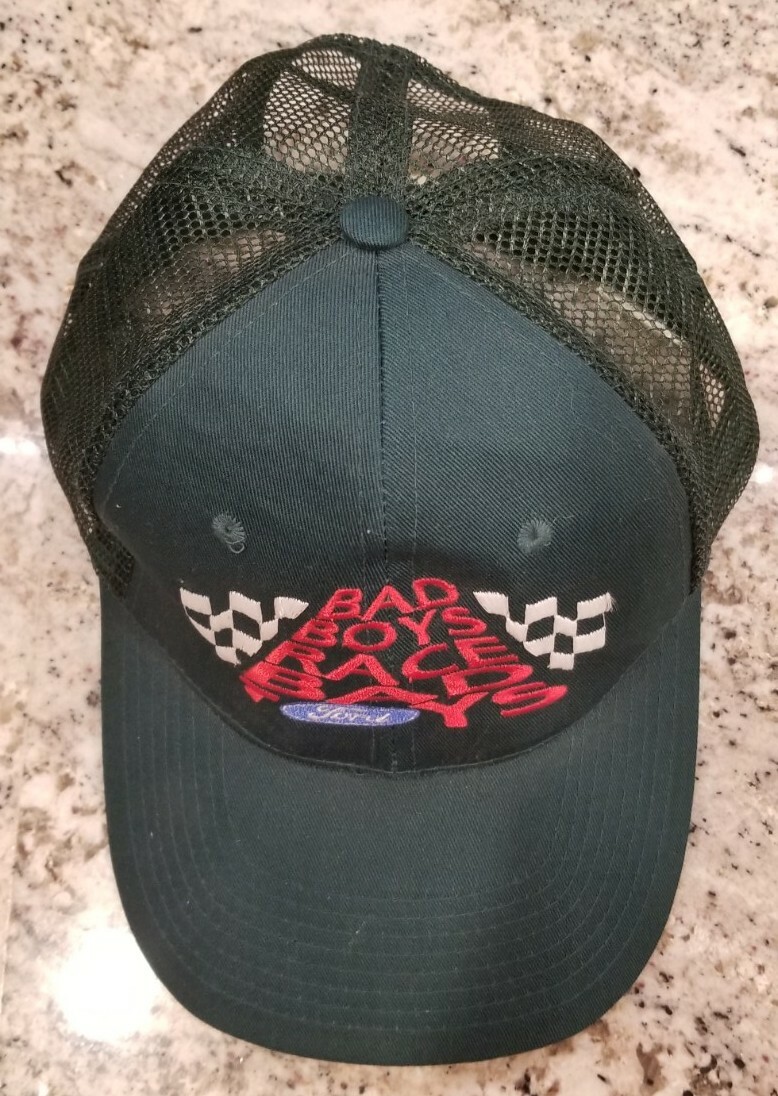 Vintage Ford Green Trucker Hat Mesh Snapback Bad Boys Drive Bad