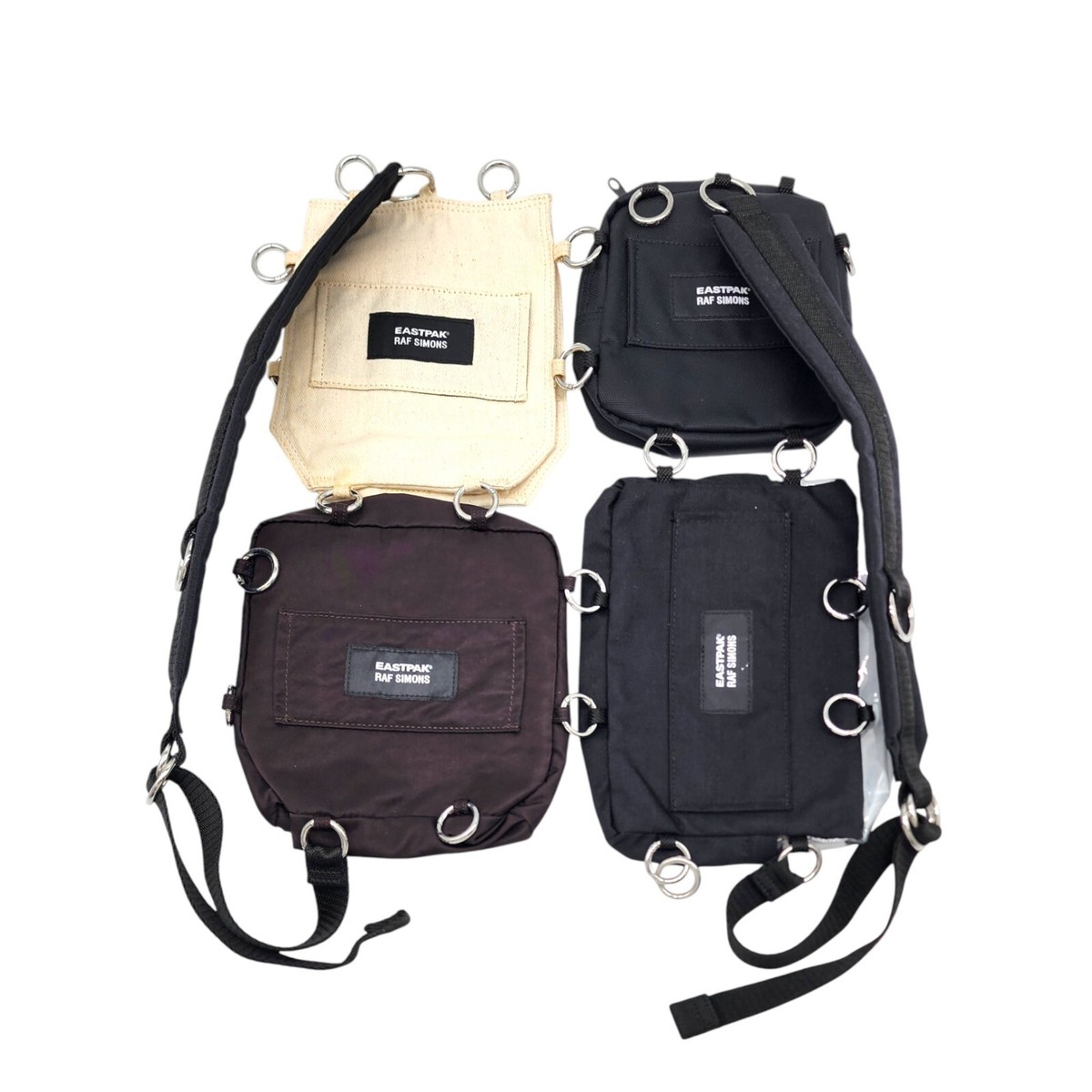 Eastpak x Raf Simons Convertible 4 Pouches and Backpack Black