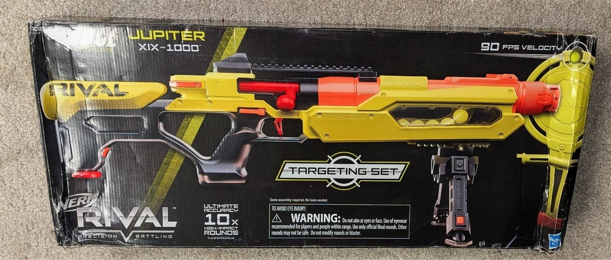 NERF Rival Blaster Jupiter XIX-1000 Edge w/ Target 10 Rounds Gun