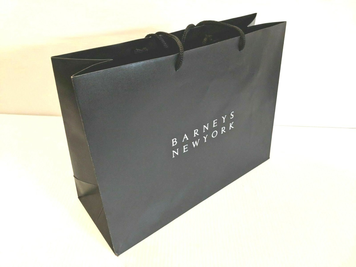 Authentic Barneys New York Classic Black Shopping Tote Gift Bag