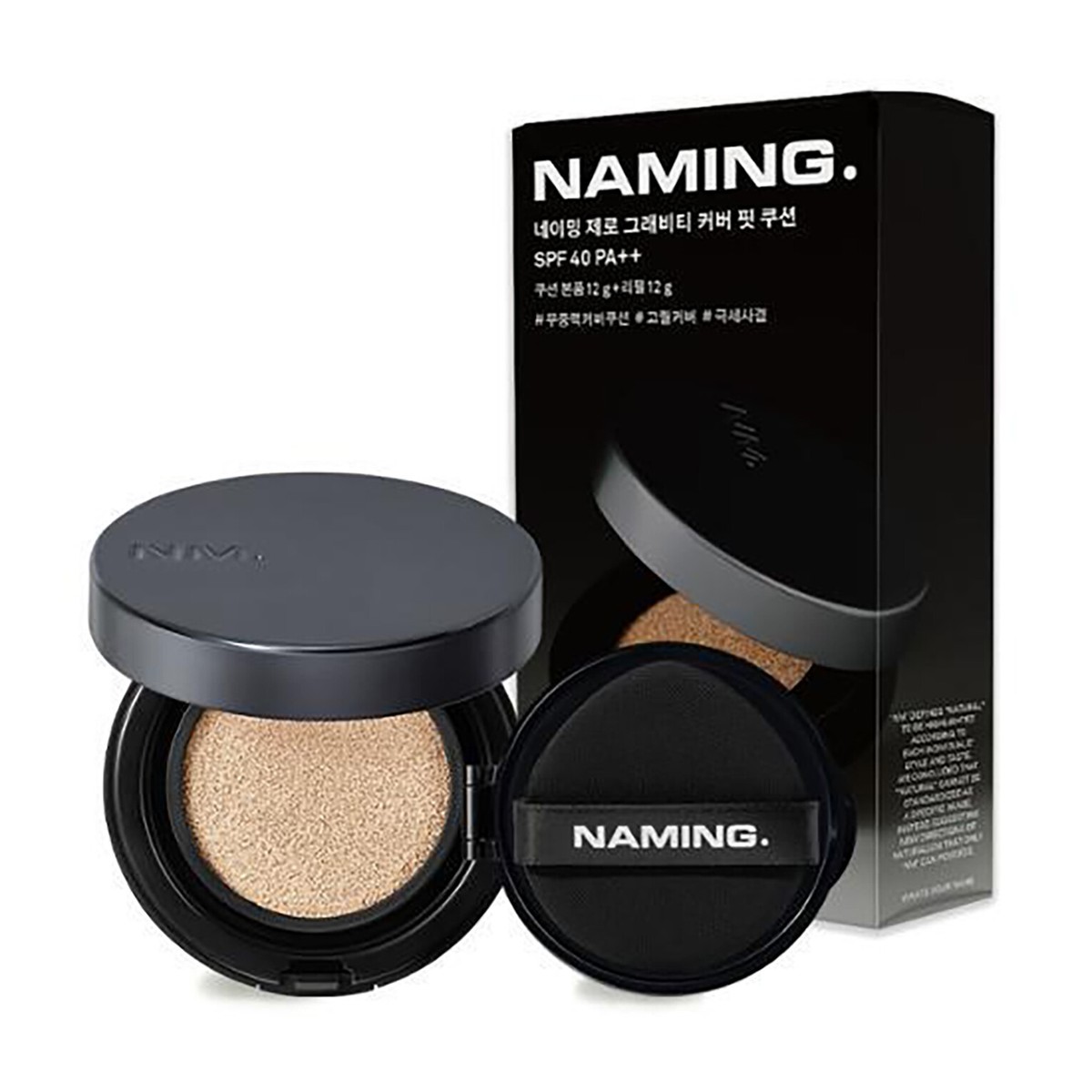 NAMING, Zero Gravity Cover Fit Cushion 12g+ Refill 12g SPF40 PA++