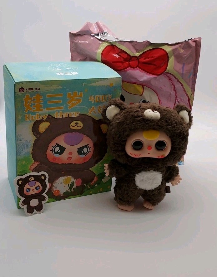 400% Baby Three Baby 3 BB3 BIG BABY Plush Doll New OPEN BOX AND