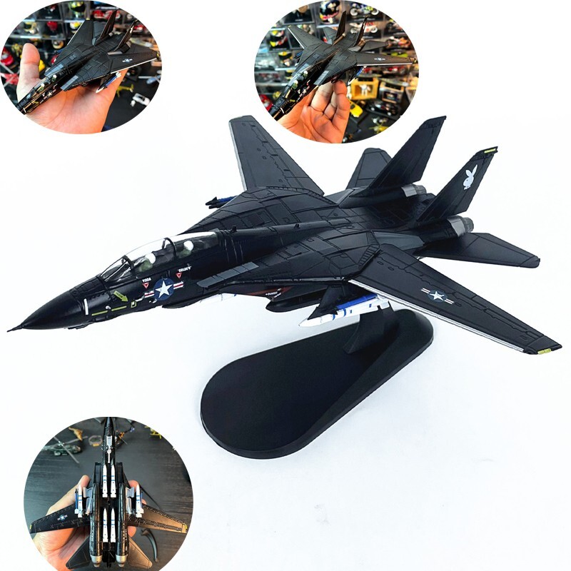1:100 F-14A Tomcat Testers Squadron VX-4 Fighter Model Alloy