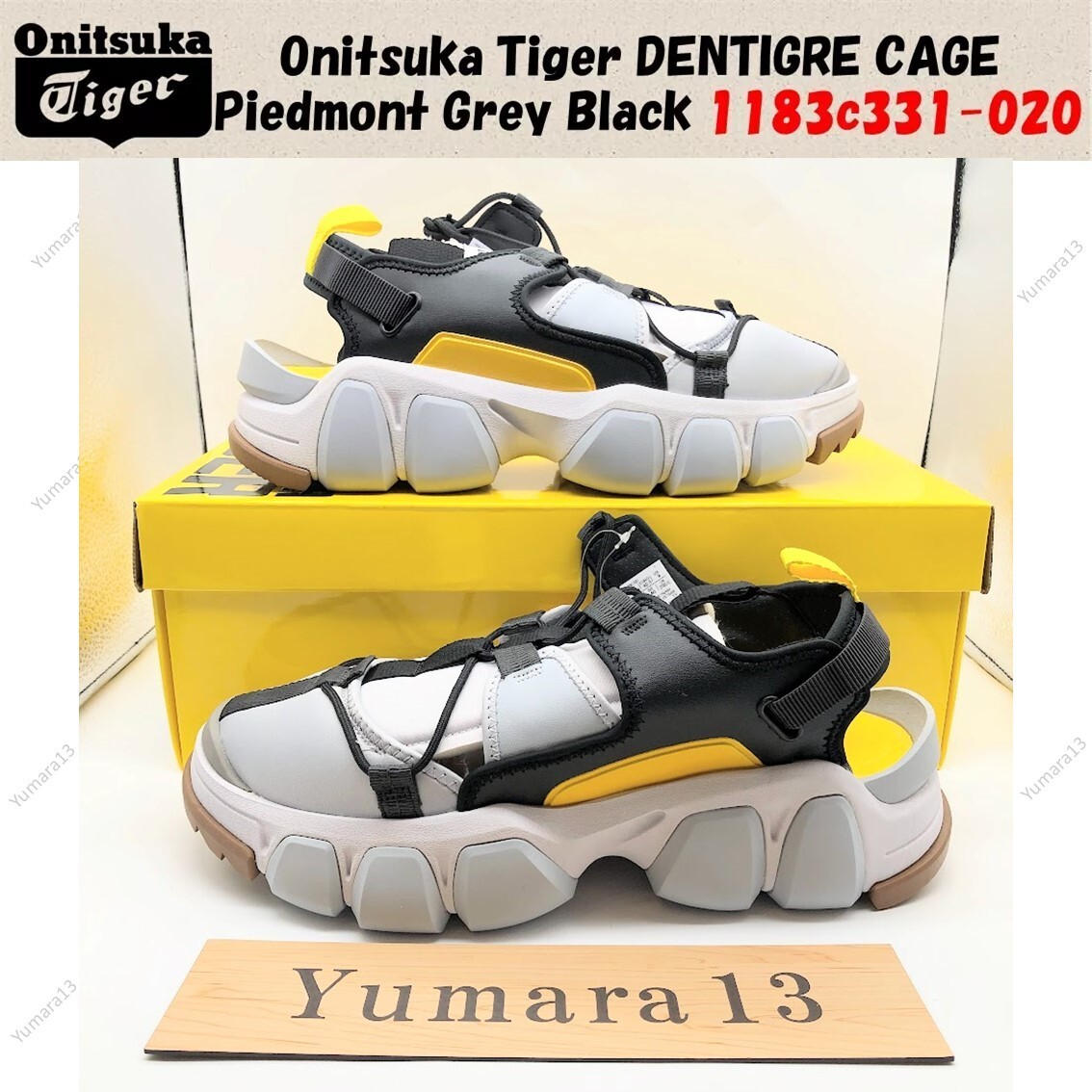 Onitsuka Tiger DENTIGRE CAGE Piedmont Grey Black 1183c331-020