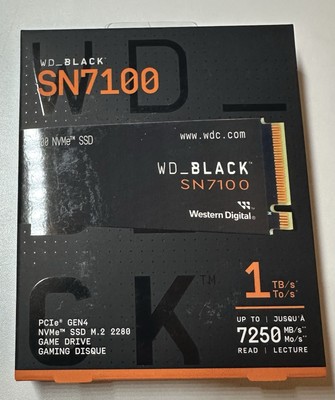 NEW WD BLACK SN7100 1TB NVMe Internal Gaming SSD Gen4 PCIe M.2