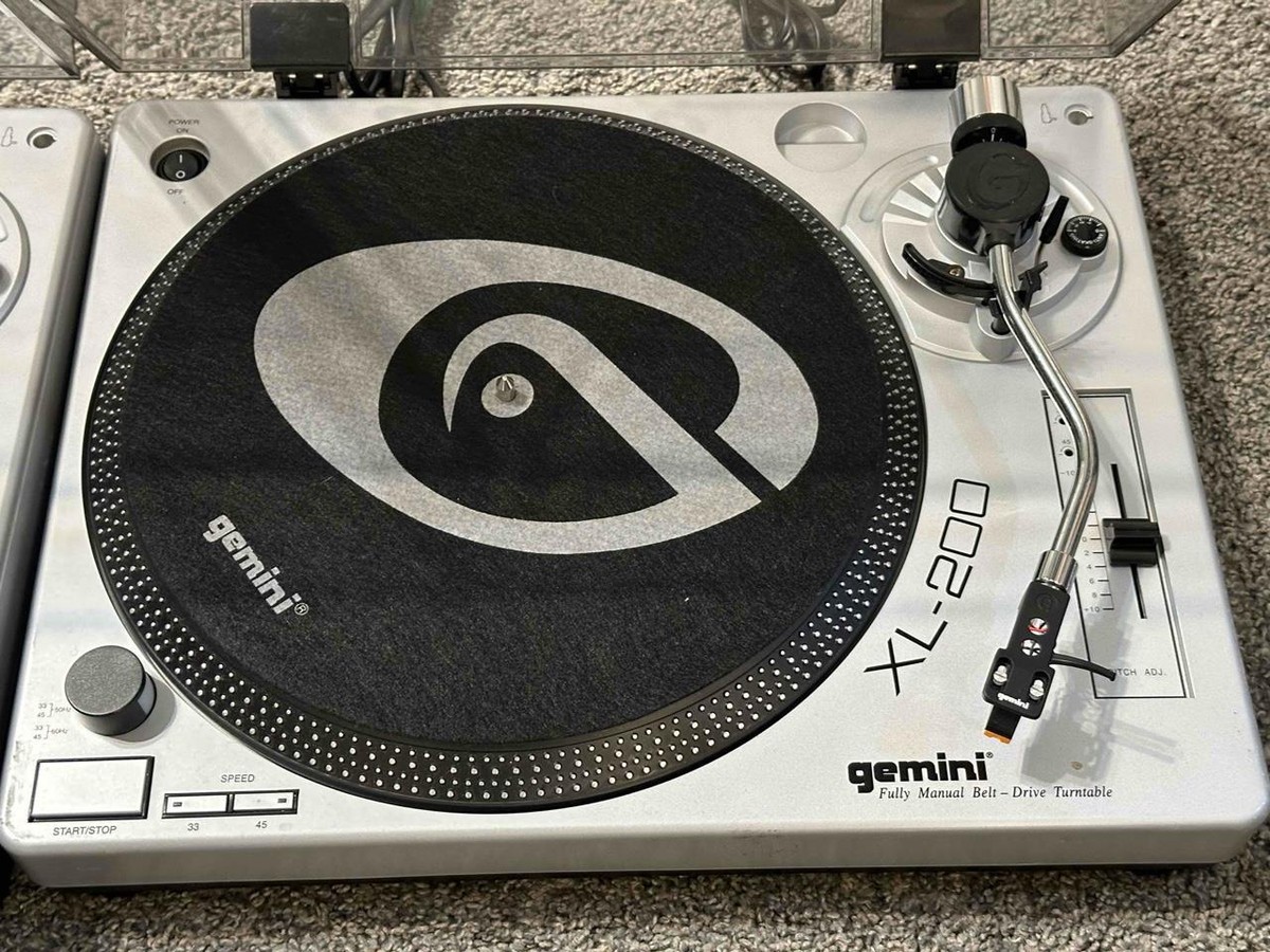 Gemini XL-200 Fully Manual BeltDrive Turntable DJ Vinyl Record