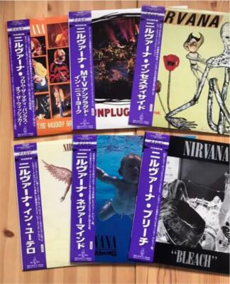 NIRVANA 6 Title LP Complete Luxury Set Japan Limited Edition OBI