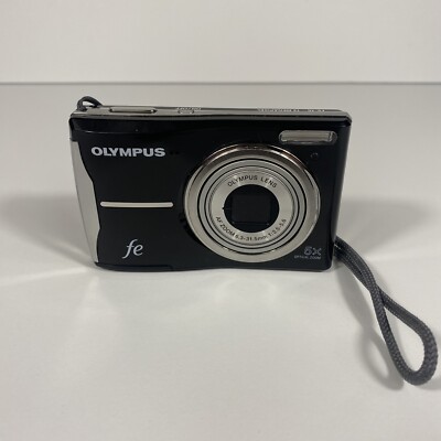 Olympus FE Model FE-46 LCD Digital Camera Black 6.3-31.5mm AF Zoom