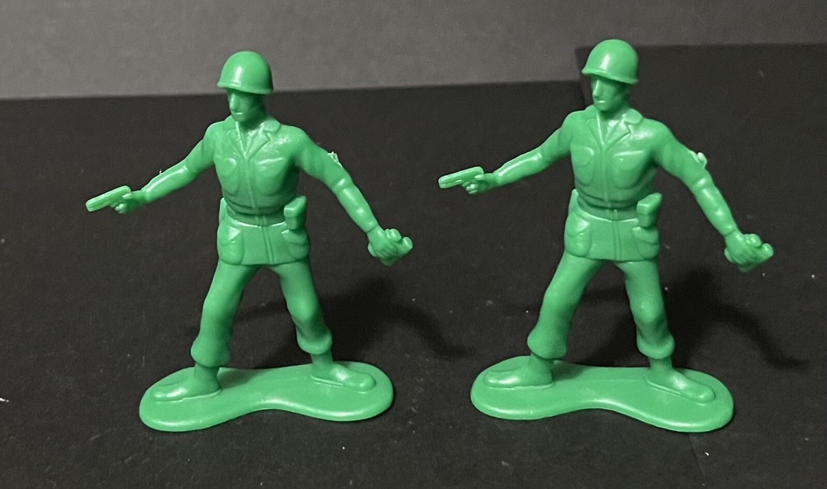 Lot Of 2 Toy Story “Bucket O Soldiers” 2” Replacement Commander