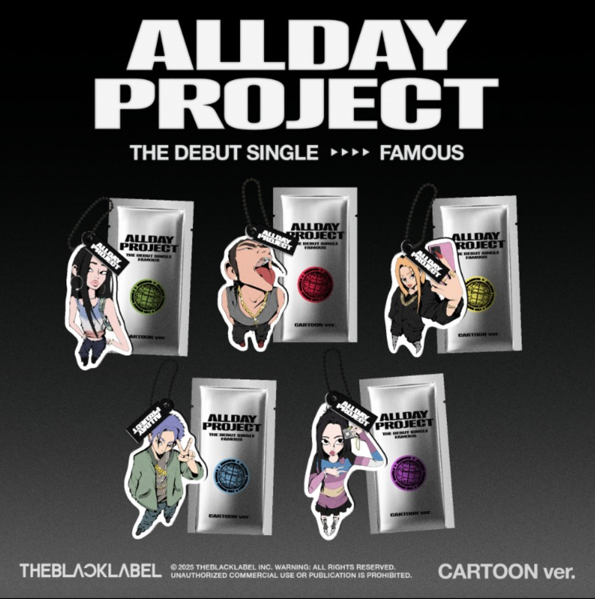 ALLDAY PROJECT FAMOUS 1st Debut Single CARTOON Ver | eBay