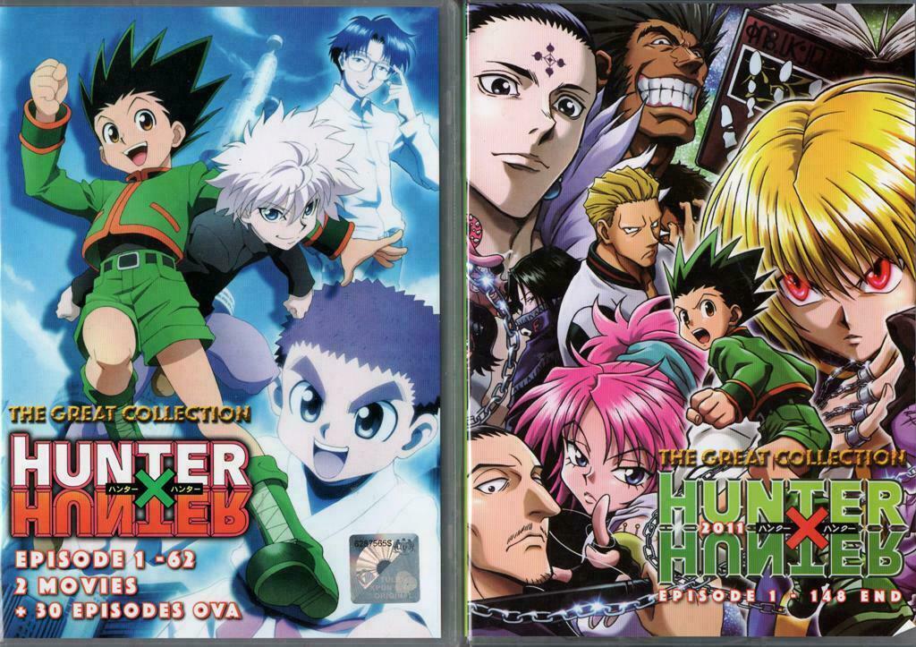 DVD Hunter X Hunter Season 1+2 Vol.1-210 End + 2 Movies + OVA