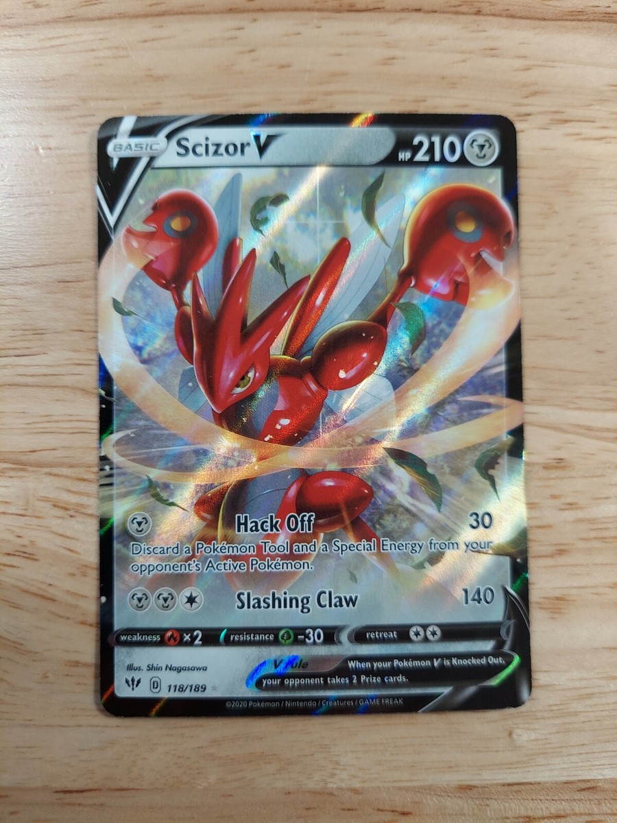 Scizor V 118/189 Darkness Ablaze NM Ultra Rare Pokemon Card | eBay