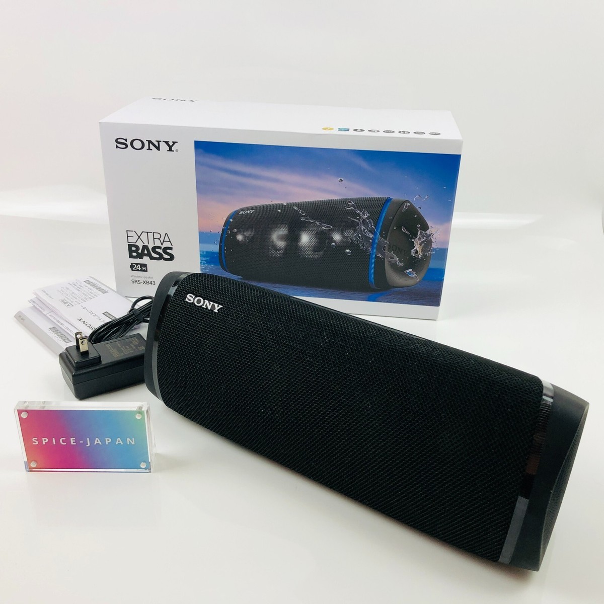 Sony SRS-XB43 EXTRA BASS Wireless Bluetooth Portable Speaker Black