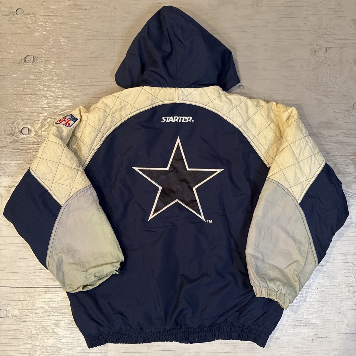 Vintage 90s NFL Starter Dallas Cowboys Full Zip Hooded Football