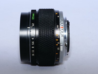 Olympus G. Zuiko Auto-S 55mm f1.2 FAST OM Normal Lens. Caps. CLA'd