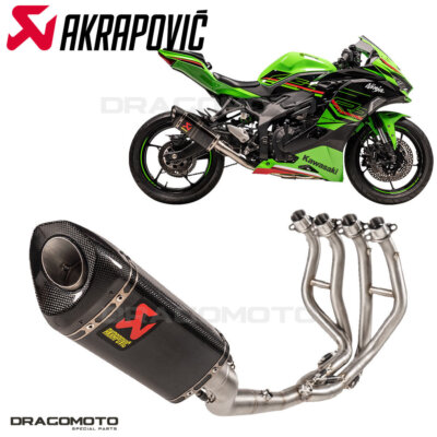 KAWASAKI ZX-4 400 ZX-25 R 250 2023-2024 Full exhaust AKRAPOVIC