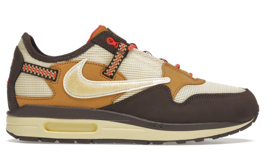 Nike Air Max 1 Travis Scott Cactus Jack Baroque Brown Sneaker | eBay