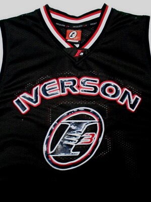 Allen Iverson NBA Black Limited Edition #3 Reebok Jersey Size: XL