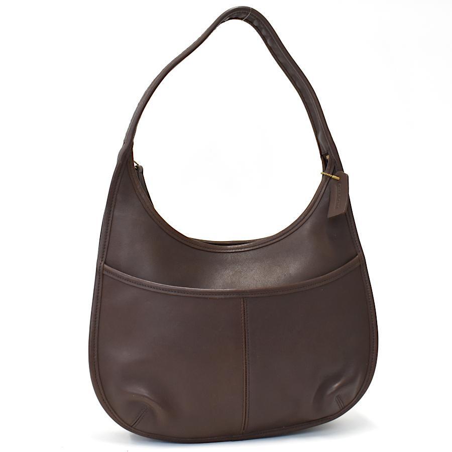 COACH 9033 Ergo Hobo Shoulder Dark Brown Leather Hand Bag Vintage