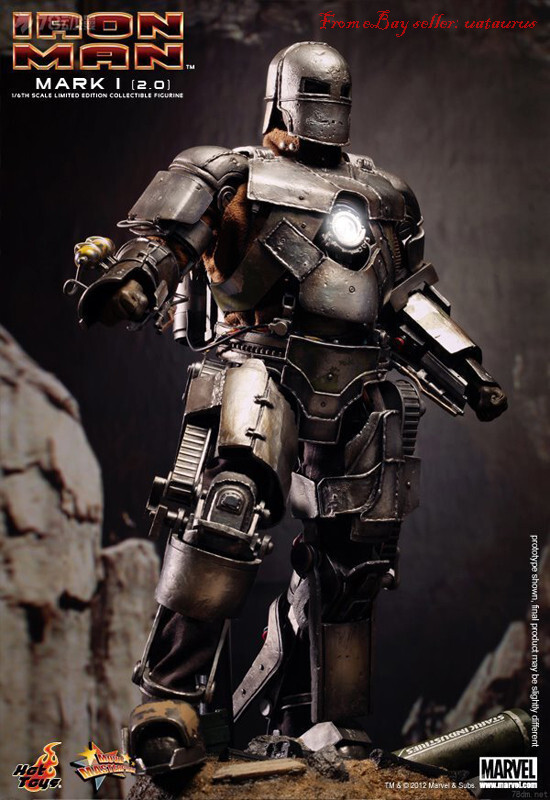 Perfect Hot Toys 1/6 Mms168 Iron Man Mk1 2.0 Deluxe Edition In