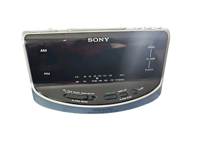 Sony Dream Machine Digital Alarm Clock AM FM Radio Large Display