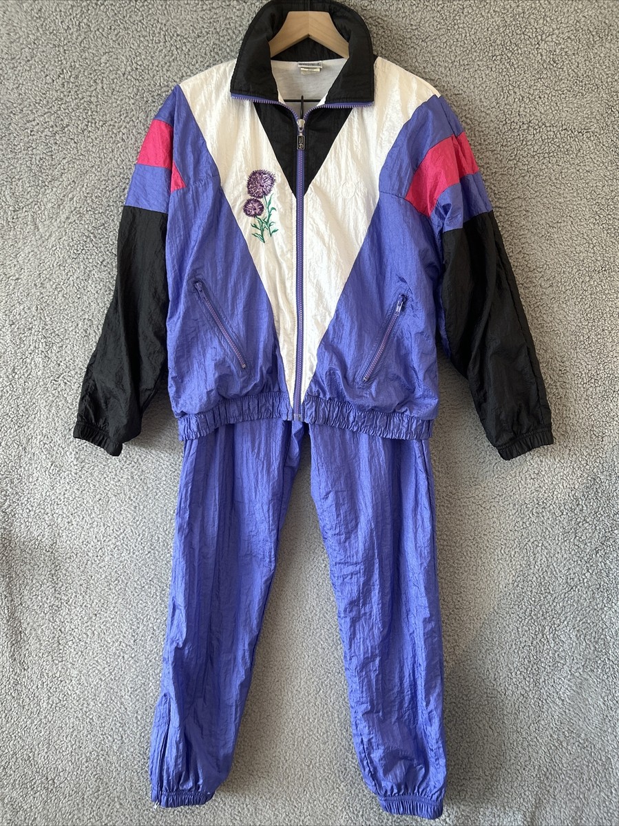 Vintage Sergio Tacchini Track Suit 8 Ankle Zip Pockets Granny core