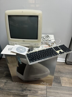 Apple iMac G3 M5521 Original Box Keyboard Mouse Cords Manuals