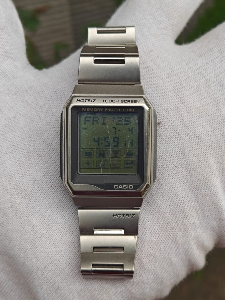 Rare Japan CASIO HOTBIZ Touch Screen Memory Protect 200 Mens