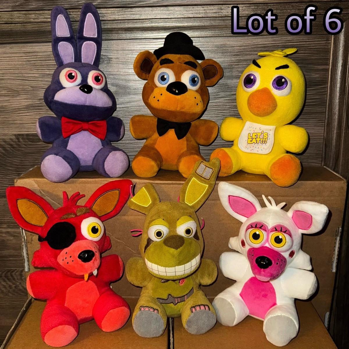 Authentic Five Nights at Freddy's Funko Plush Lot of 6 Springtrap