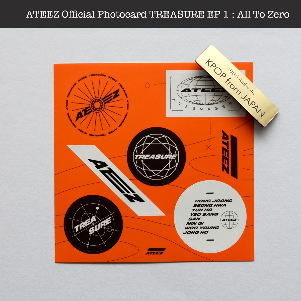 JONGHO ATEEZ TREASURE EP 1 : All To Zero ver. Album + Photocard